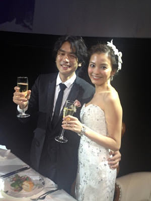 矢野未希子 結婚式 ウエディングドレス